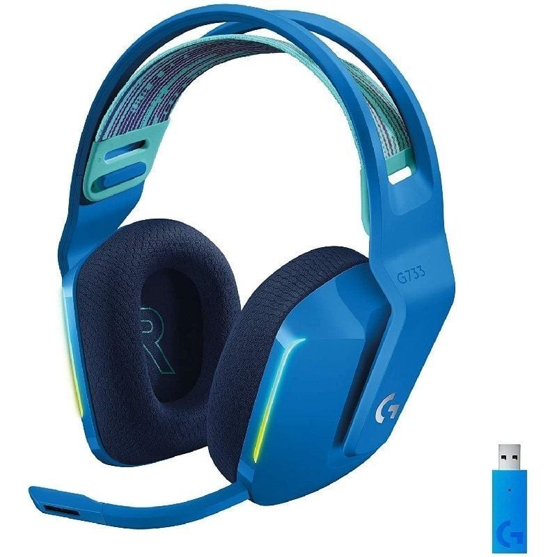 Auriculares Gaming Inalámbricos con Micrófono Logitech G733 Azul