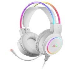 Auriculares Gaming con Micrófono Mars Gaming MHRGB Jack 3.5 Blancos