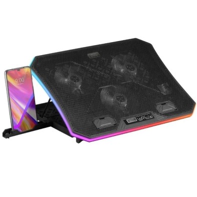 Soporte Refrigerante Mars Gaming MNBC6 para Portátiles hasta 19' Iluminación LED