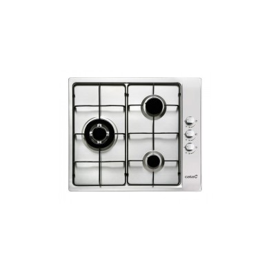 CATA GI 6021 X Negro, Acero inoxidable Integrado 60 cm Encimera de gas 3 zona(s)