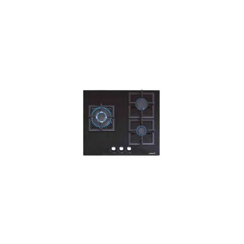 CATA SCI 6021 BK Negro Integrado 60 cm Encimera de gas 3 zona(s)