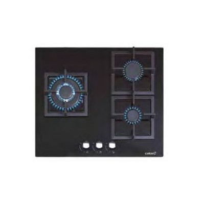 CATA SCI 6021 BK Negro Integrado 60 cm Encimera de gas 3 zona(s)