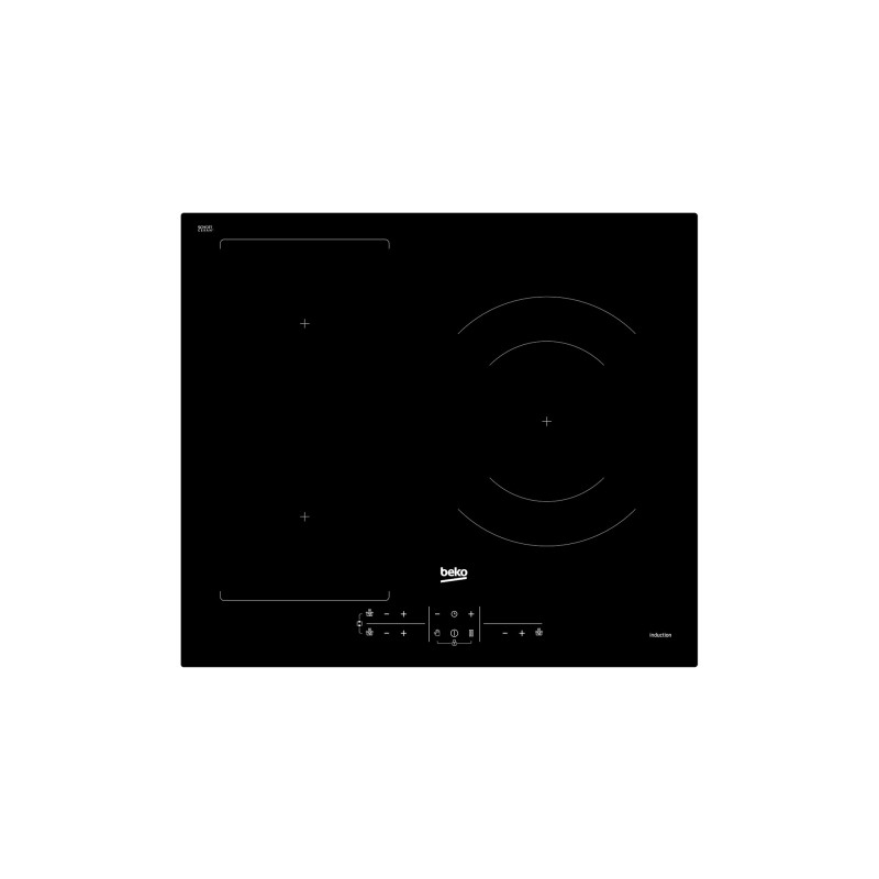Beko HII63201FMT hobs Negro Integrado 60 cm Con placa de inducción 3 zona(s)
