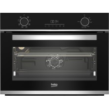 Beko b300 BBCM13300XC horno 48 L A Negro, Acero inoxidable