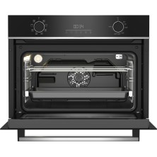 Beko b300 BBCM13300XC horno 48 L A Negro, Acero inoxidable