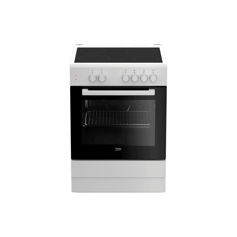 Beko FSS67000GW cocina Cocina independiente Eléctrico Cerámico Blanco