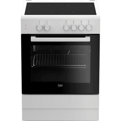 Beko FSS67000GW cocina Cocina independiente Eléctrico Cerámico Blanco