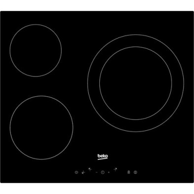 Beko HIC63402T hobs Negro Integrado Cerámico 3 zona(s)