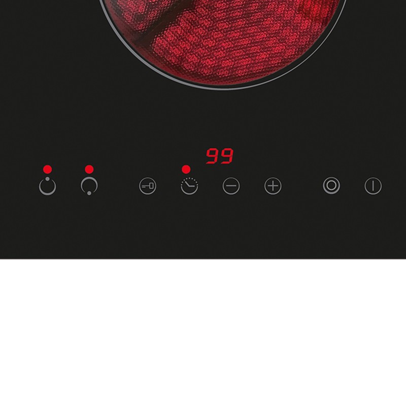 CATA TD 3002 BK Negro Integrado 29 cm Cerámico 2 zona(s)