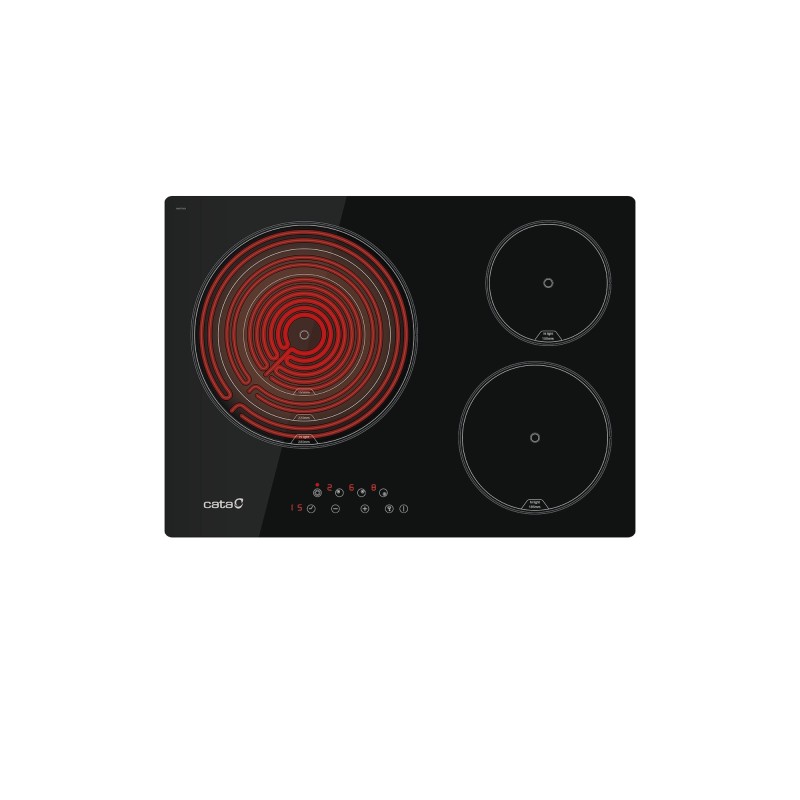 CATA TT 5003 /G Negro Integrado 60 cm Cerámico 3 zona(s)