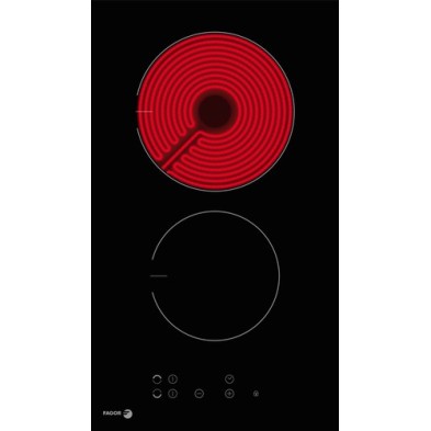 Fagor 3MFT-2AC hobs Negro Integrado 30 cm Cerámico 2 zona(s)