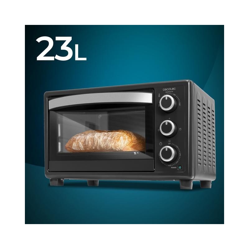Cecotec 03817 horno tostador 23 L 1500 W Negro Parrilla