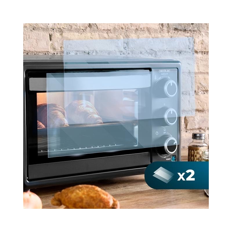 Cecotec 03817 horno tostador 23 L 1500 W Negro Parrilla