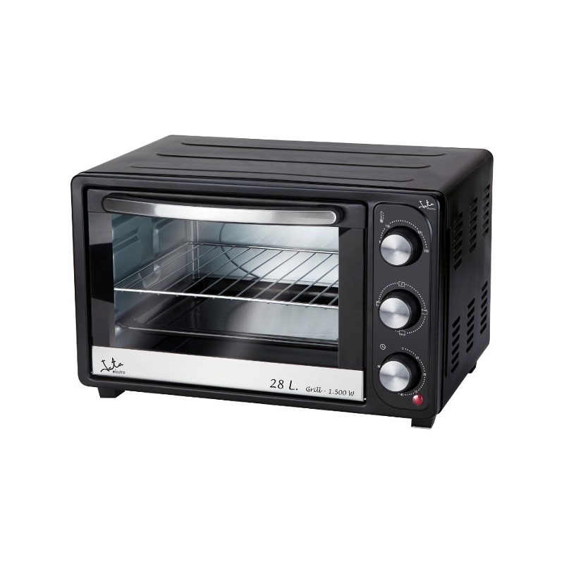 JATA HN928 horno tostador 28 L 1500 W Negro, Acero inoxidable Parrilla