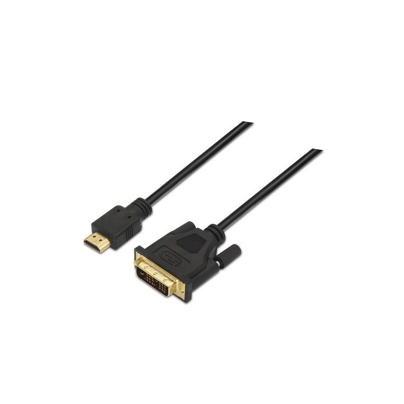 AISENS A117-0090 adaptador de cable de vídeo 1,8 m HDMI tipo A (Estándar) DVI 18+1 Negro