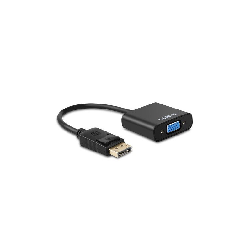 AISENS CONVERSOR DISPLAYPORT A SVGA, DP/M-SVGA/H, NEGRO, 15CM