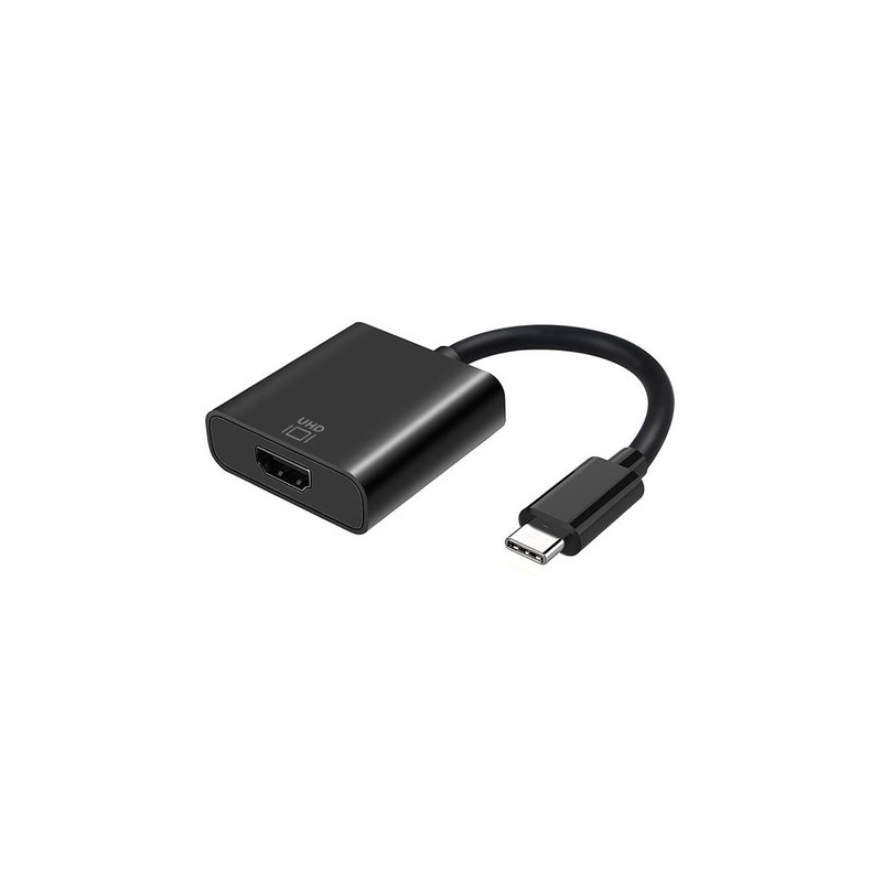 AISENS Conversor USB-C a HDMI 4k@60Hz, USB-C/M-HDMI/H, Negro, 15cm