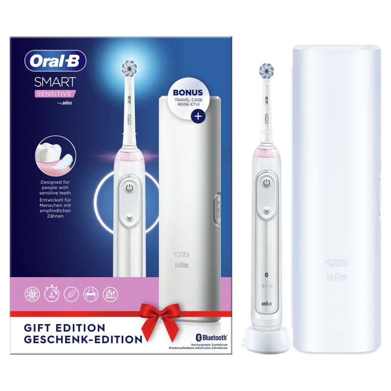 Oral-B SmartSeries 80353920 cepillo eléctrico para dientes Adulto Cepillo dental giratorio Plata, Bl