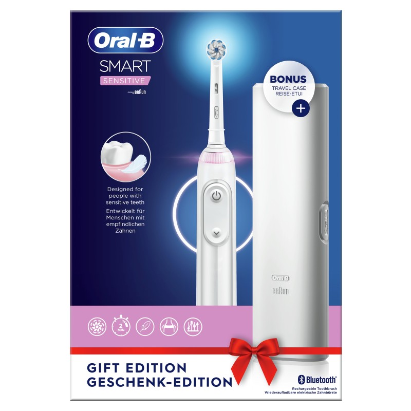 Oral-B SmartSeries 80353920 cepillo eléctrico para dientes Adulto Cepillo dental giratorio Plata, Bl