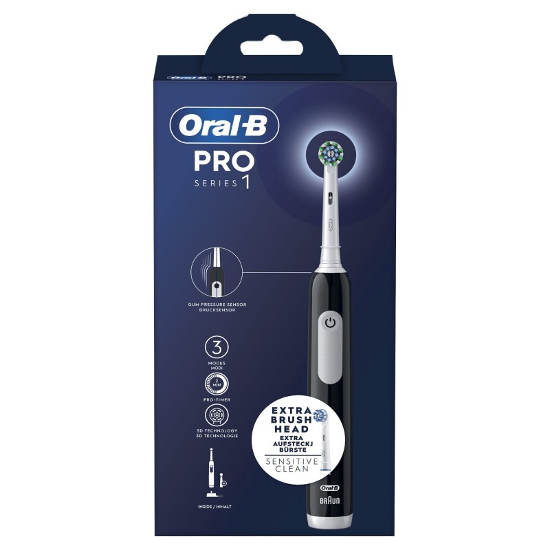 Oral-B Pro Series 1 Adulto Cepillo de dientes oscilante Negro, Blanco