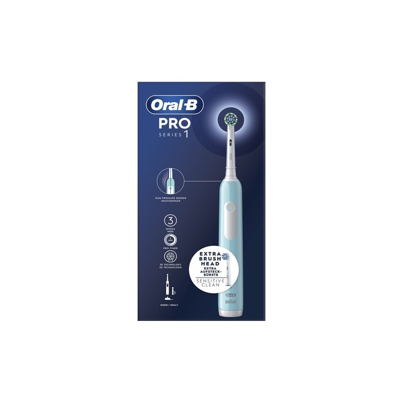 Oral-B Pro Series 1 Adulto Cepillo de dientes oscilante Azul, Blanco