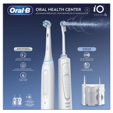 Oral-B iO4 & OxyJet Adulto Cepillo dental oscilante Blanco