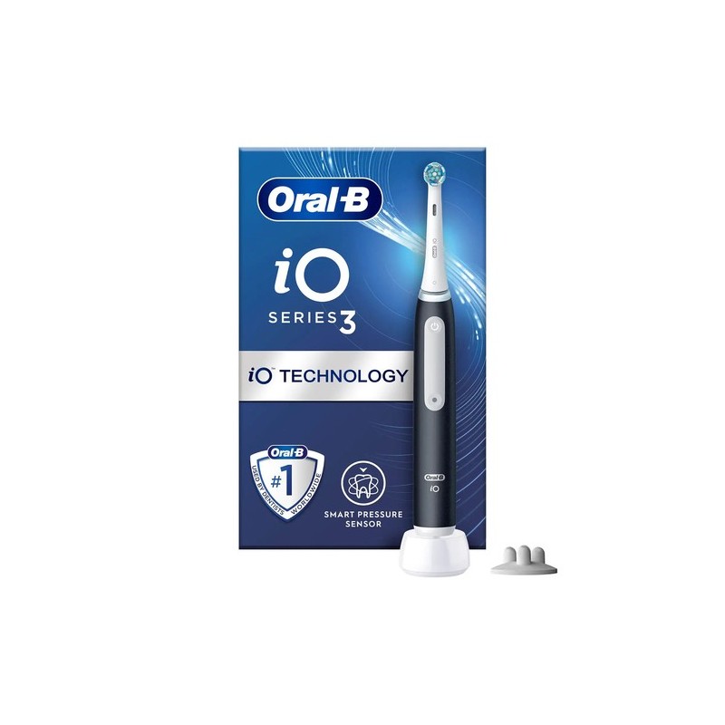 Oral-B iO 3 Matte Adulto Cepillo dental vibratorio Negro, Blanco