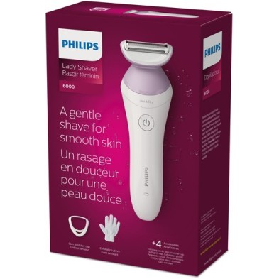 Philips 6000 series Lady Shaver Series 6000 BRL136/00 Afeitadora sin cable. Uso en seco y húmedo