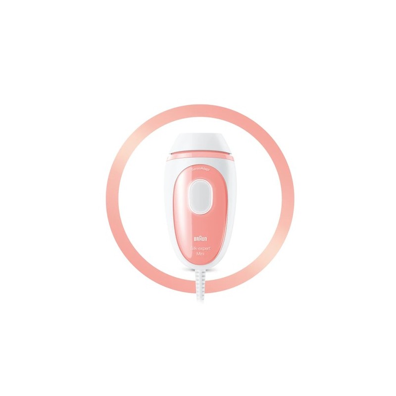 Braun Silk-expert Mini PL1000 IPL Luz pulsada intensa (IPL) Rosa, Blanco