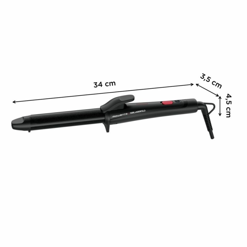 Rowenta X KARL LAGERFELD CF321L Rizador de pelo Caliente Negro, Rojo 47 W 1,8 m