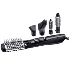 Remington AS1220 Utensilio de peinado Cepillo de aire caliente Caliente Negro, Plata 1200 W 3 m