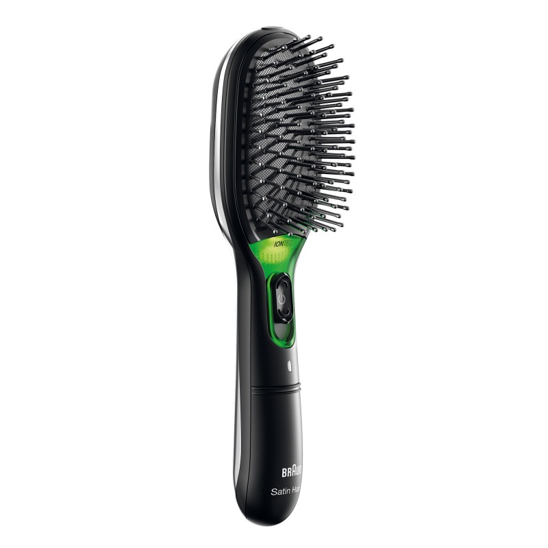 Braun BR710 Adulto Cepillo paleta para el pelo Negro, Verde 1 pieza(s)