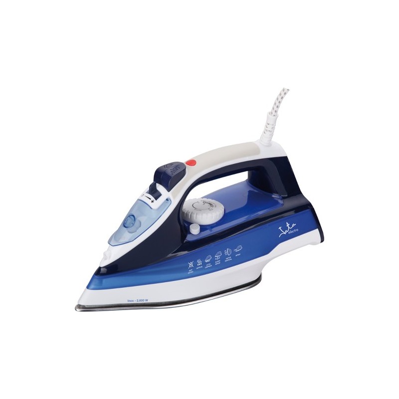 JATA PL618 plancha Plancha vapor-seco 2600 W Negro, Azul, Blanco