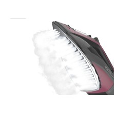 Imetec 9440 plancha Plancha vapor-seco Suela de anodilium 2400 W Negro, Borgoña
