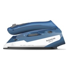 Taurus EasyTrip Plancha vapor-seco Suela de cerámica 1000 W Azul, Blanco