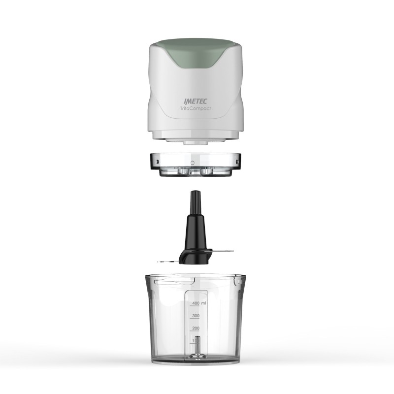 Imetec TritaCompact picadora eléctrica de alimentos 0,4 L 350 W Verde, Blanco