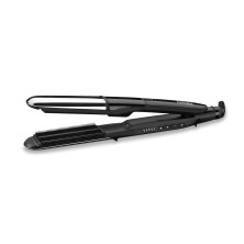 BaByliss Steam Mist Styler Plancha de pelo Vapor Negro, Plata 67 W 2,5 m