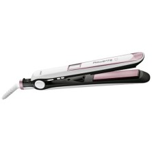 Rowenta SF7460 Utensilio de peinado Plancha de pelo Caliente Rosa, Blanco 1,8 m