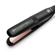 Bellissima B-Mini Plancha de pelo Caliente Negro, Rosa 25 W 1,8 m