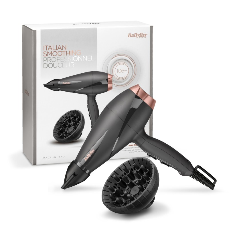 BaByliss Smooth Pro 2100 secador 2100 W Negro, Oro rosado