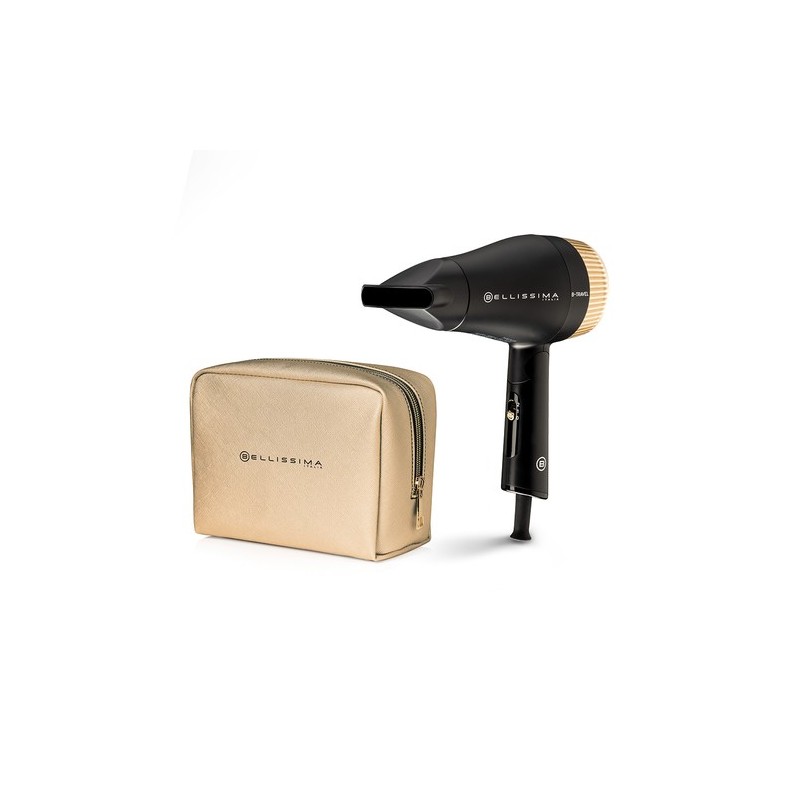 Bellissima B-Travel secador 1400 W Negro, Oro