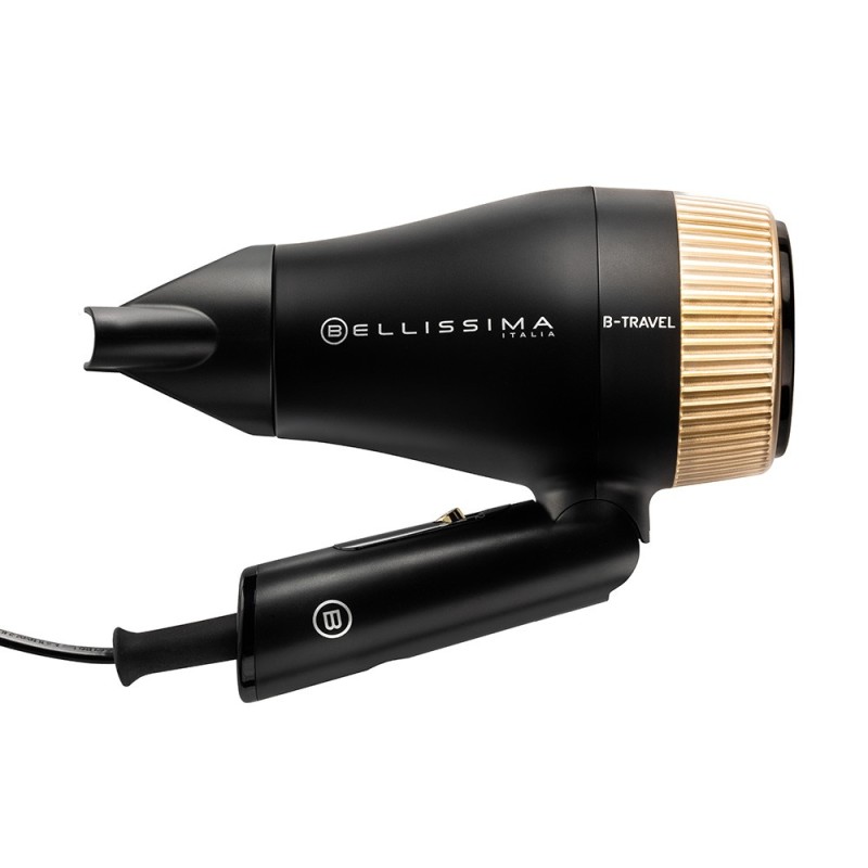 Bellissima B-Travel secador 1400 W Negro, Oro