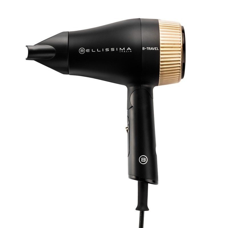 Bellissima B-Travel secador 1400 W Negro, Oro