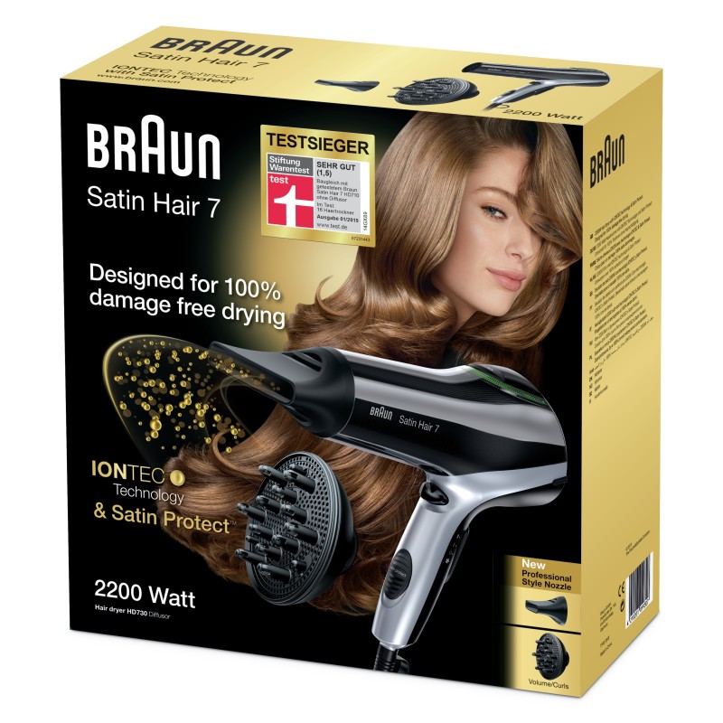 Braun HD 730 secador 2200 W Negro