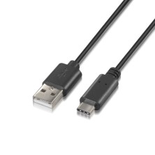 AISENS A107-0051 cable USB 1 m USB 2.0 USB A USB C Negro