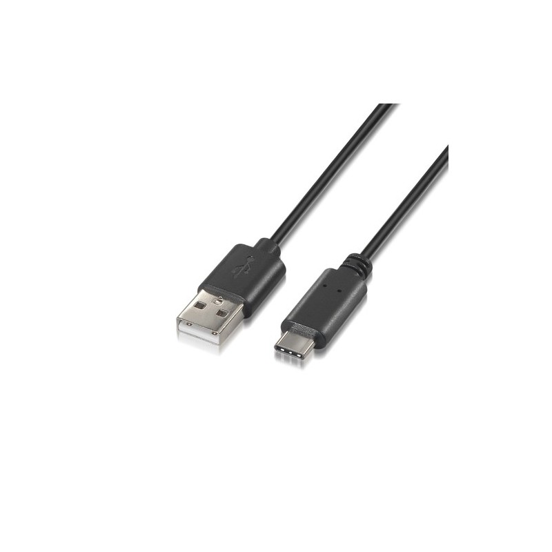 AISENS A107-0051 cable USB 1 m USB 2.0 USB A USB C Negro