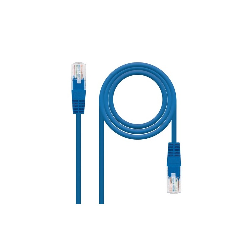 Nanocable CABLE RED LATIGUILLO RJ45 CAT.6 UTP AWG24, AZUL, 2.0 M