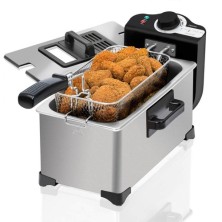 Cecotec CleanFry Sencillo 3 L Independiente 2000 W Freidora Negro, Acero inoxidable