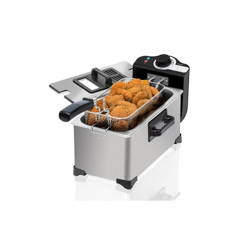 Cecotec CleanFry Sencillo 3 L Independiente 2000 W Freidora Negro, Acero inoxidable