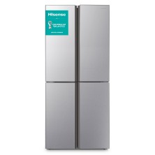 Hisense RQ515N4AC2 nevera puerta lado a lado Independiente 427 L E Metálico, Plata